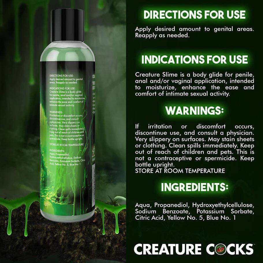 Creature Slime Green Water-Based Lubricant - Buy At Luxury Toy X - Free 3-Day Shipping