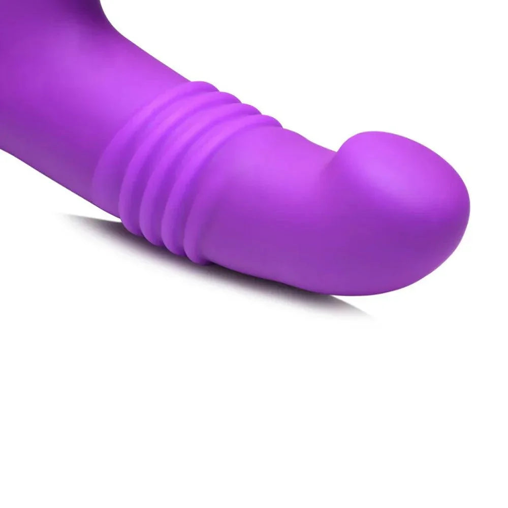 Curve Gossip Blaster 7X Thrusting Silicone Rabbit Vibrator - Buy At Luxury Toy X - Free 3-Day Shipping