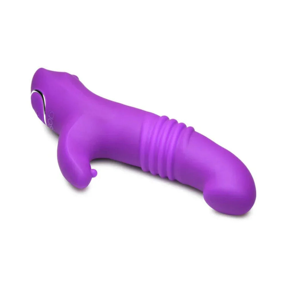 Curve Gossip Blaster 7X Thrusting Silicone Rabbit Vibrator - Buy At Luxury Toy X - Free 3-Day Shipping