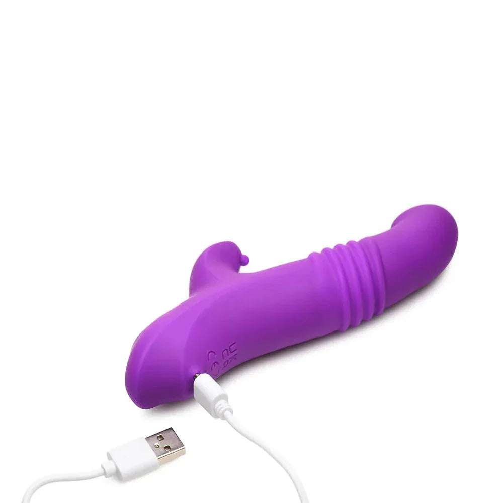 Curve Gossip Blaster 7X Thrusting Silicone Rabbit Vibrator - Buy At Luxury Toy X - Free 3-Day Shipping