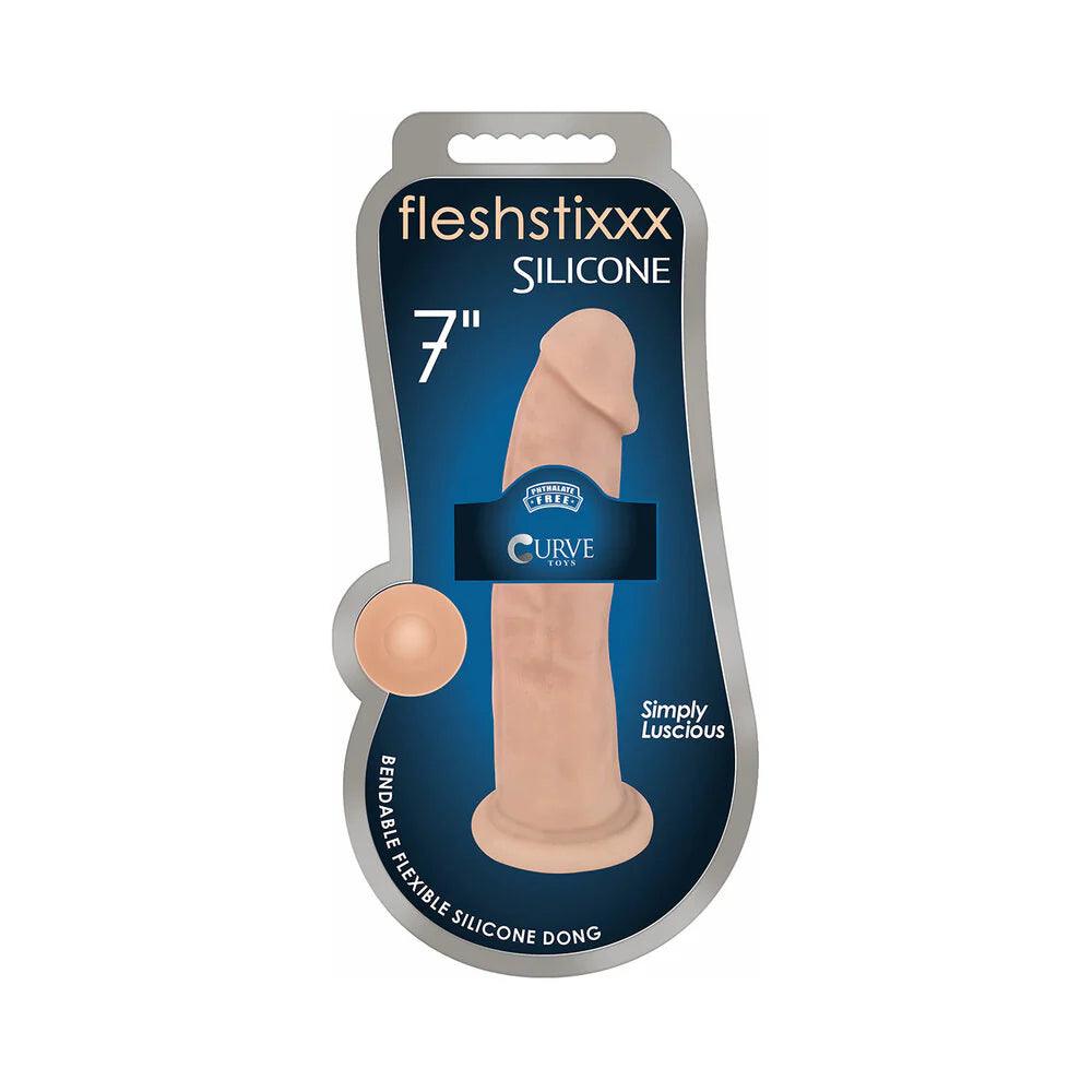 Curve Toys FLESHSTIXXX 7 in. Posable Silicone Dildo with Suction Cup - Buy At Luxury Toy X - Free 3-Day Shipping