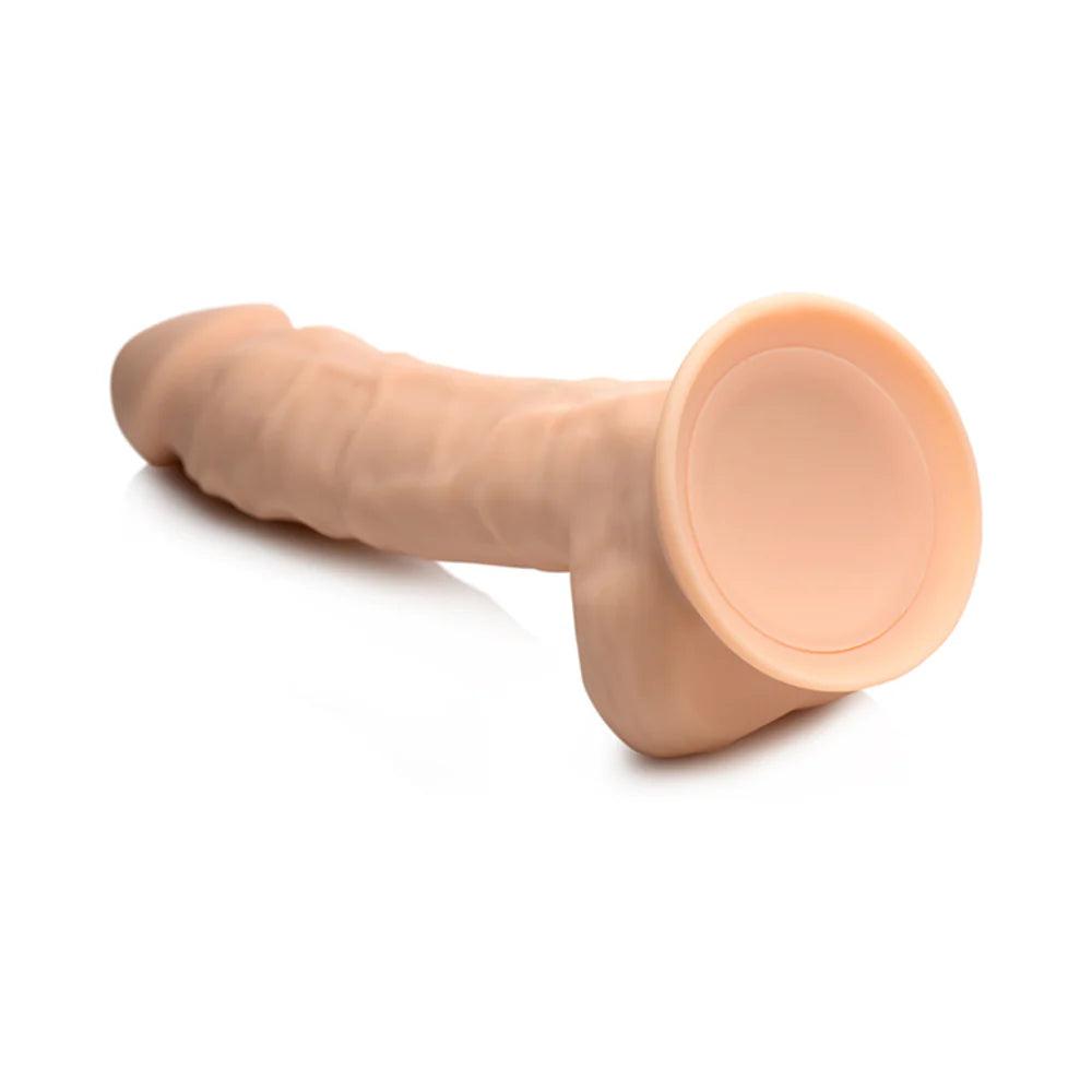Curve Toys FLESHSTIXXX Rechargeable 8 in. Posable Vibrating Dildo with Balls & Suction Cup - Buy At Luxury Toy X - Free 3-Day Shipping