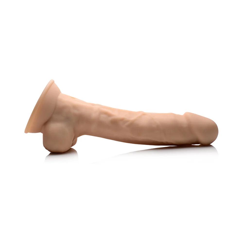 Curve Toys FLESHSTIXXX Rechargeable 8 in. Posable Vibrating Dildo with Balls & Suction Cup - Buy At Luxury Toy X - Free 3-Day Shipping
