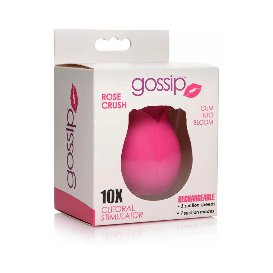 Curve Toys Gossip Cum Into Bloom Rechargeable Silicone Clitoral Stimulator Rose Crush - Buy At Luxury Toy X - Free 3-Day Shipping