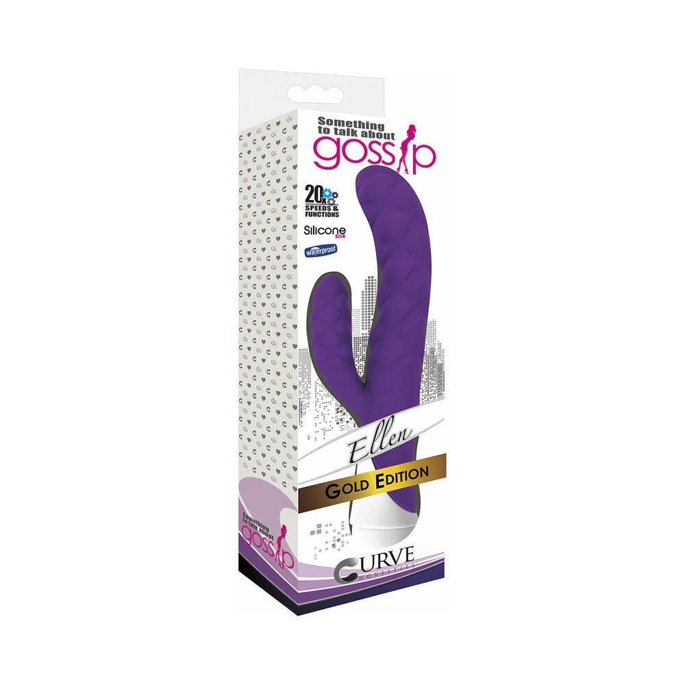 Curve Toys Gossip Ellen Waterproof Textured Silicone Flexible Dual Stimulation Vibrator - Buy At Luxury Toy X - Free 3-Day Shipping
