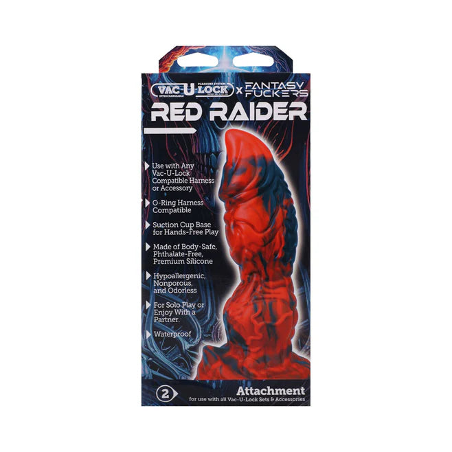Vac-U-Lock Fantasy Fuckers Red Raider Silicone Dildo
