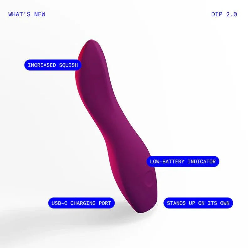 Dame Dip 2.0 Classic Rechargeable Vibrator for Precise Stimulation Dame Dip 2.0 Classic Rechargeable Vibrator for Precise Stimulation