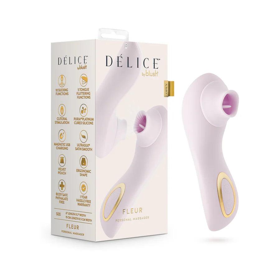 Delice Fleur Air Pulsing Vibrator Rechargeable Silicone Clitoral Vibrator - Buy At Luxury Toy X - Free 3-Day Shipping