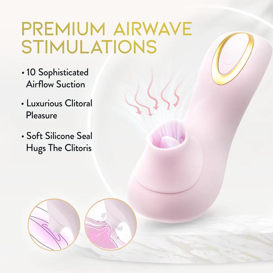 Delice Fleur Air Pulsing Vibrator Rechargeable Silicone Clitoral Vibrator - Buy At Luxury Toy X - Free 3-Day Shipping
