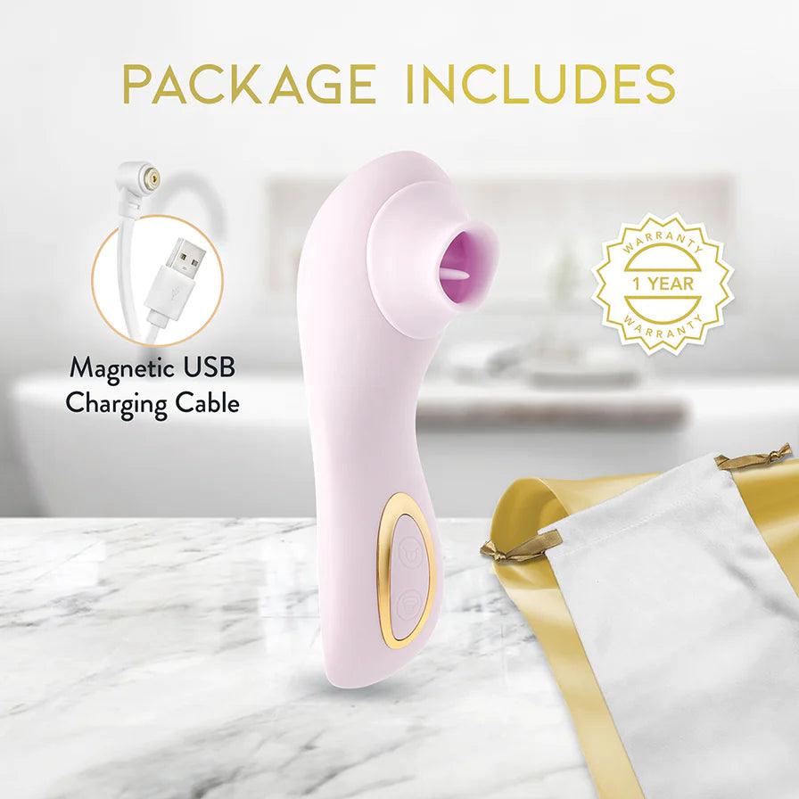 Delice Fleur Air Pulsing Vibrator Rechargeable Silicone Clitoral Vibrator - Buy At Luxury Toy X - Free 3-Day Shipping
