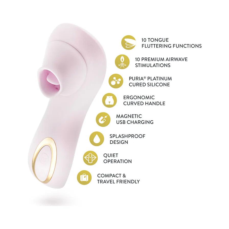 Delice Fleur Air Pulsing Vibrator Rechargeable Silicone Clitoral Vibrator - Buy At Luxury Toy X - Free 3-Day Shipping