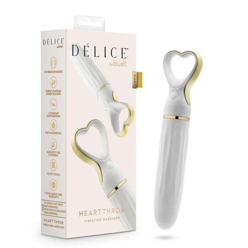 Delice Heartthrob Rechargeable Silicone Vibrator - Buy At Luxury Toy X - Free 3-Day Shipping