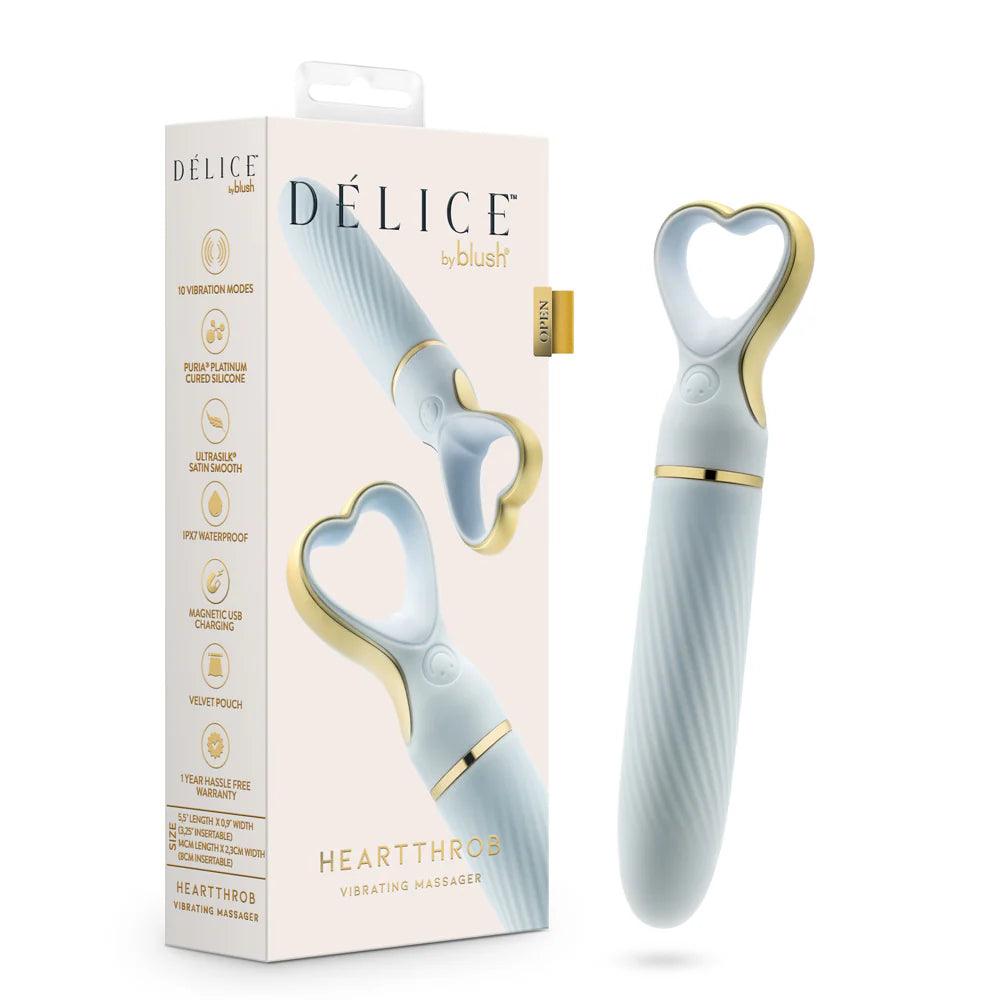 Delice Heartthrob Rechargeable Silicone Vibrator - Buy At Luxury Toy X - Free 3-Day Shipping