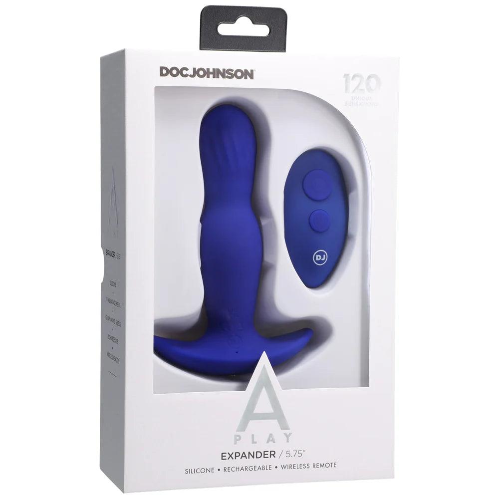 Doc Johnson A-Play Expander Rechargeable Silicone Anal Plug with Remote Control - Buy At Luxury Toy X - Free 3-Day Shipping