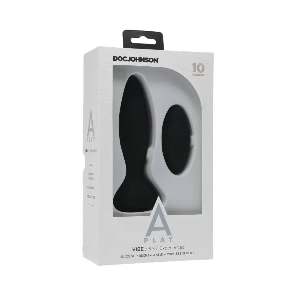Doc Johnson A-Play Vibe Experienced Anal Plug with Remote Control - Buy At Luxury Toy X - Free 3-Day Shipping