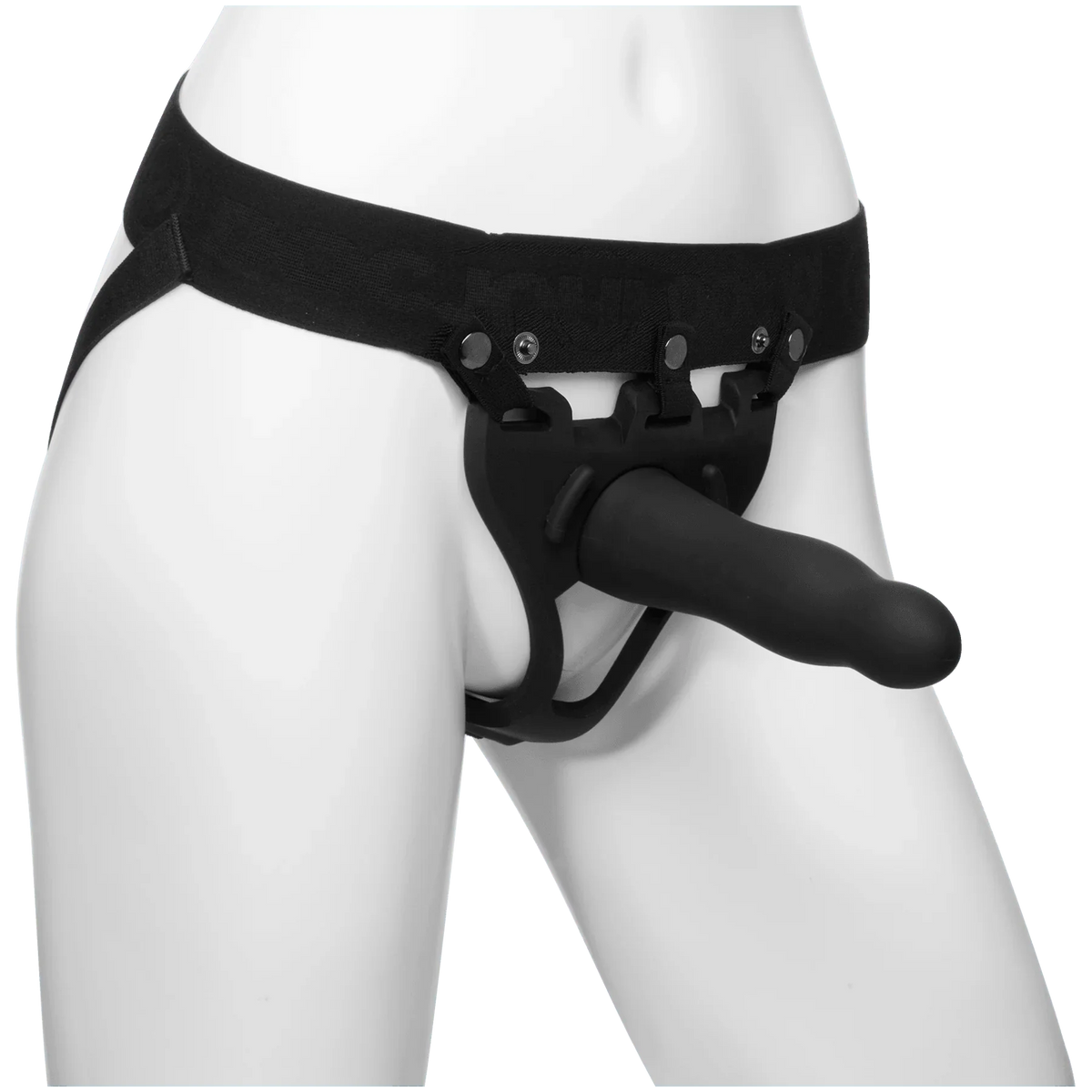 Doc Johnson Body Extensions Be Daring Silicone Strap-On Harness with H