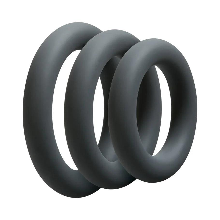 Doc Johnson OptiMALE 3 C-Ring Set Silicone Cock Ring Thick (3 piece kit) - Buy At Luxury Toy X - Free 3-Day Shipping