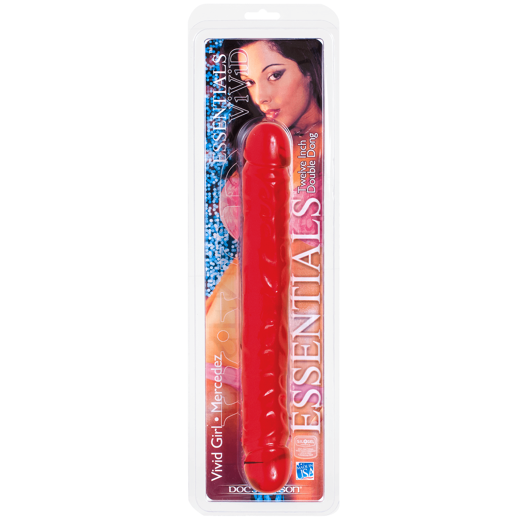 Doc Johnson Vivid Essentials Double Dildo 12in - Buy At Luxury Toy X - Free 3-Day Shipping