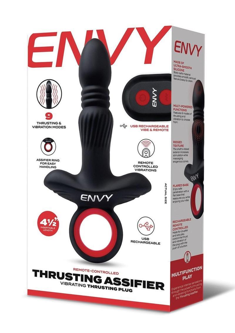 Envy Vibrating Silicone Rechargeable Thrusting Assifier - Buy At Luxury Toy X - Free 3-Day Shipping