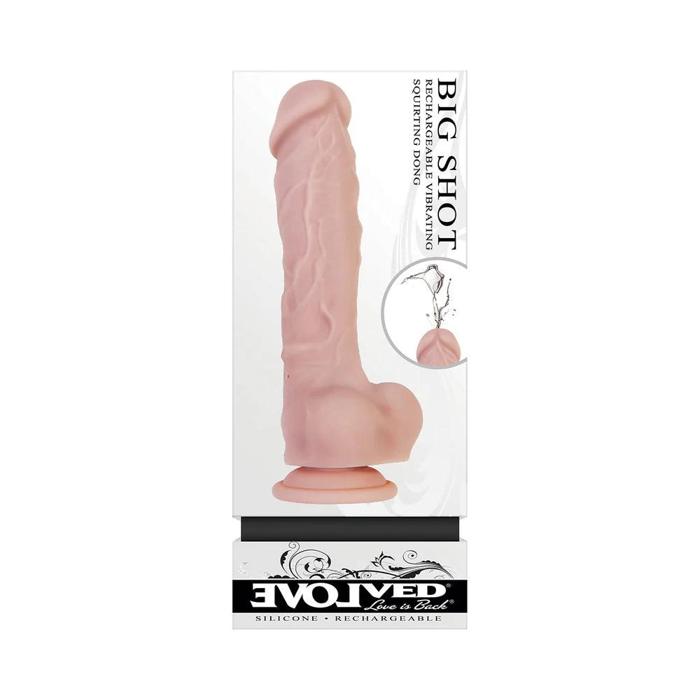 Evolved Big Shot Rechargeable Vibrating 8 in. Silicone Squirting Dildo - Buy At Luxury Toy X - Free 3-Day Shipping