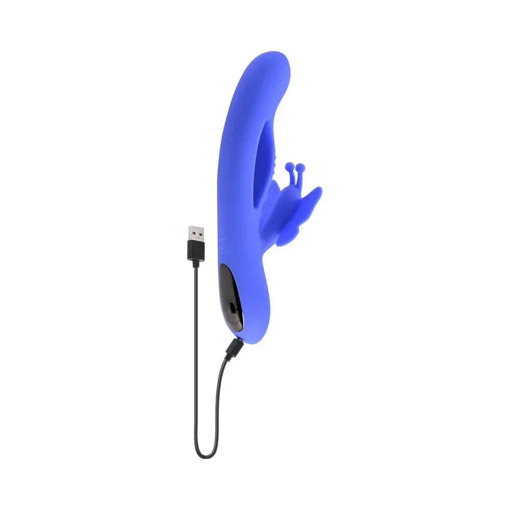 Evolved Butterfly Dreams Rechargeable Silicone Dual Stimulating Vibrator - Buy At Luxury Toy X - Free 3-Day Shipping
