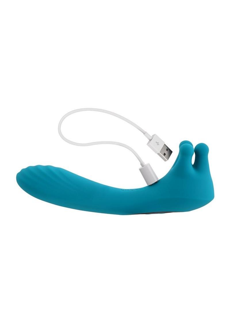 Evolved Heads or Tails Rechargeable Silicone Vibrator - Buy At Luxury Toy X - Free 3-Day Shipping
