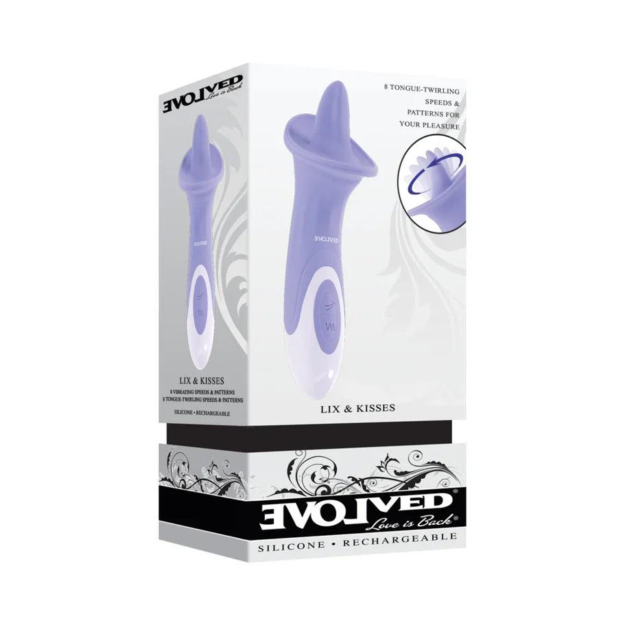 Evolved Lix & Kisses Rechargeable Silicone Clitoral Stimulator - Buy At Luxury Toy X - Free 3-Day Shipping