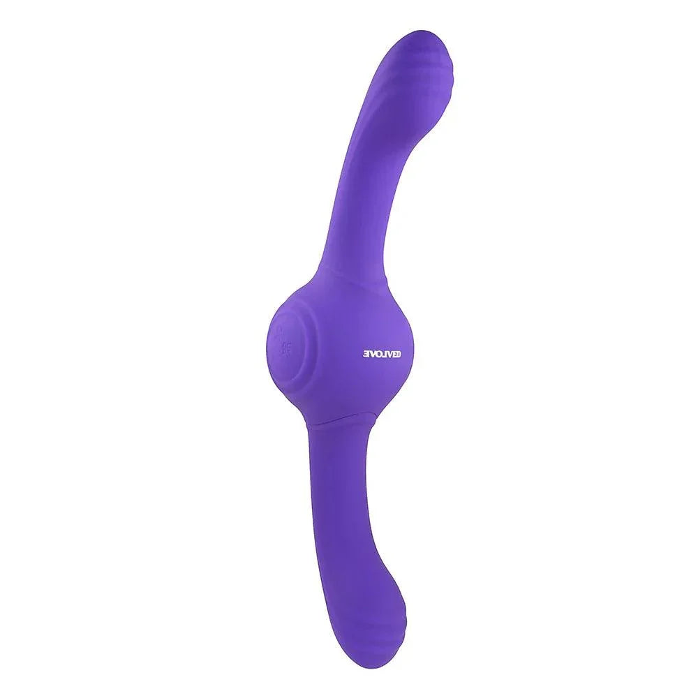 Evolved Our Gyro Vibe Rechargeable Dual Ended Gyrating Silicone Vibrator - Buy At Luxury Toy X - Free 3-Day Shipping