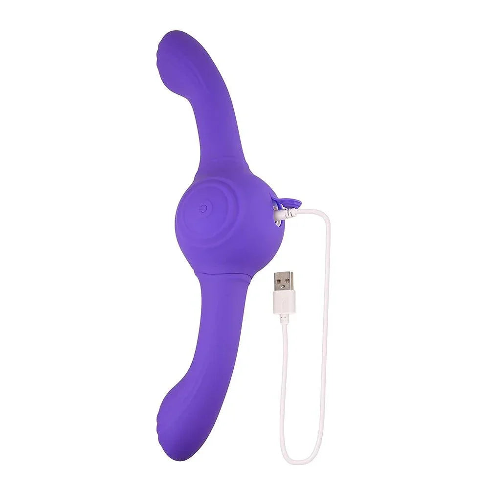 Evolved Our Gyro Vibe Rechargeable Dual Ended Gyrating Silicone Vibrator - Buy At Luxury Toy X - Free 3-Day Shipping