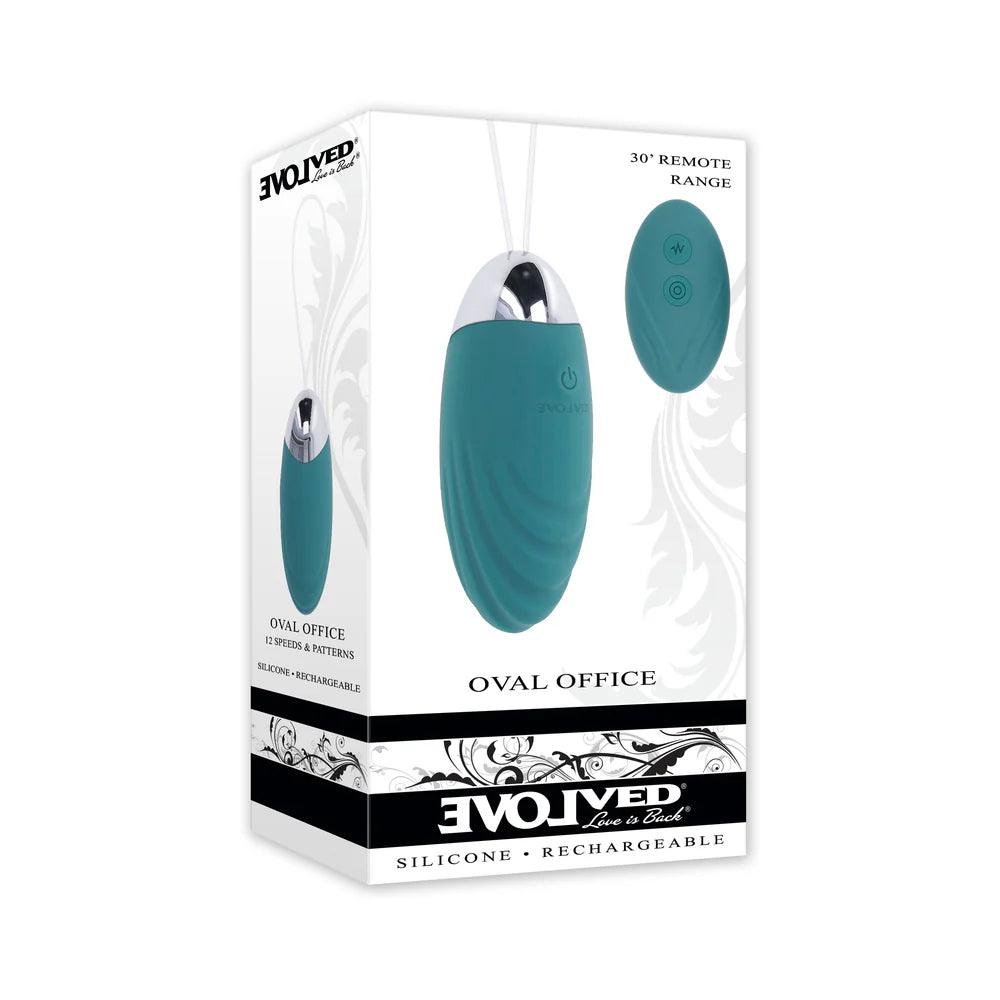 Evolved Oval Office Rechargeable Vibrating Egg Vibe With Remote Silicone - Buy At Luxury Toy X - Free 3-Day Shipping