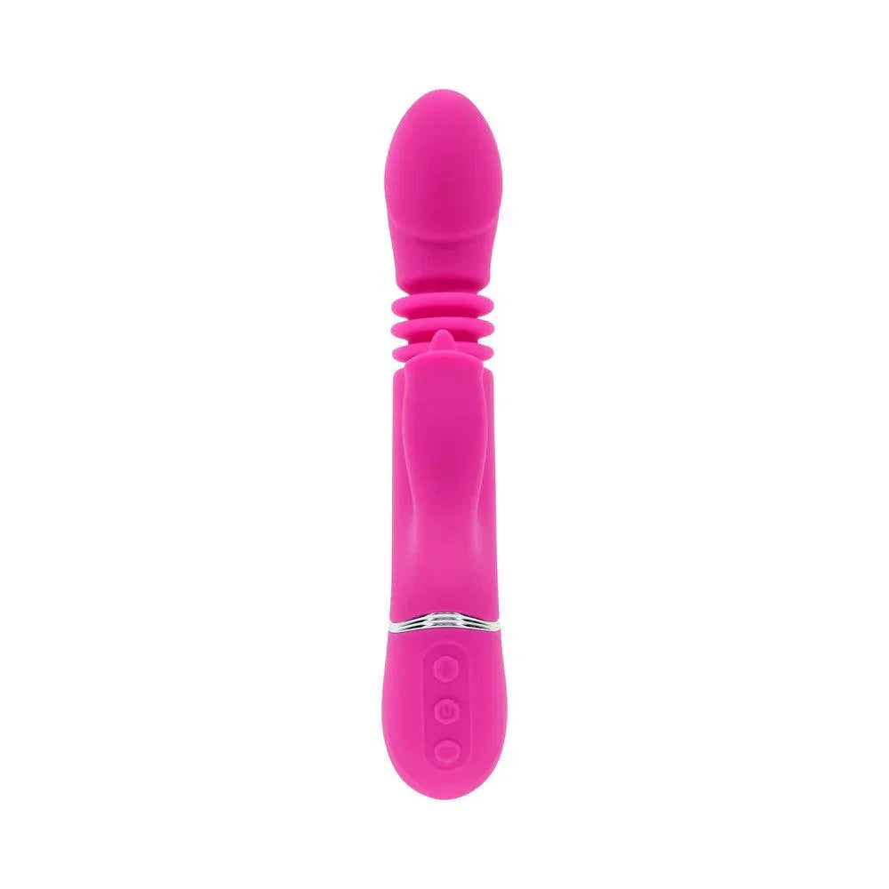 Evolved Pink Dragon Rechargeable Silicone Multi Vibrator - Buy At Luxury Toy X - Free 3-Day Shipping