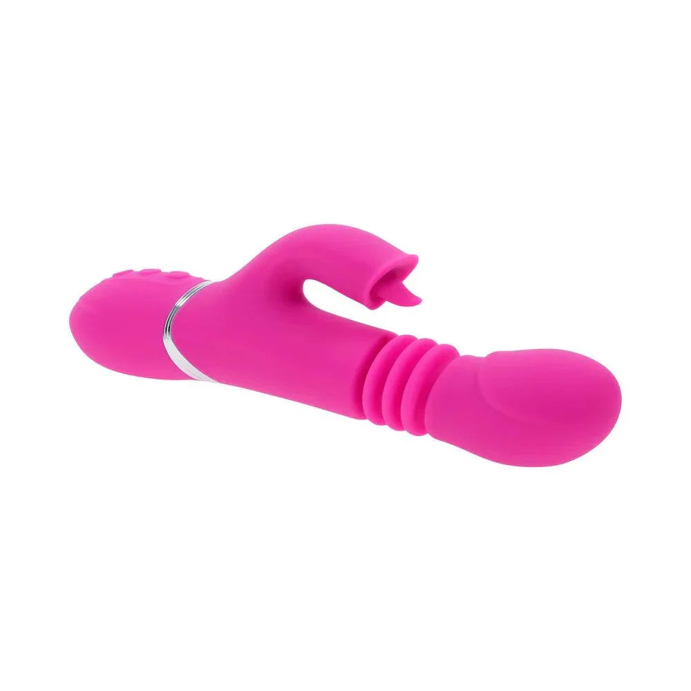 Evolved Pink Dragon Rechargeable Silicone Multi Vibrator - Buy At Luxury Toy X - Free 3-Day Shipping