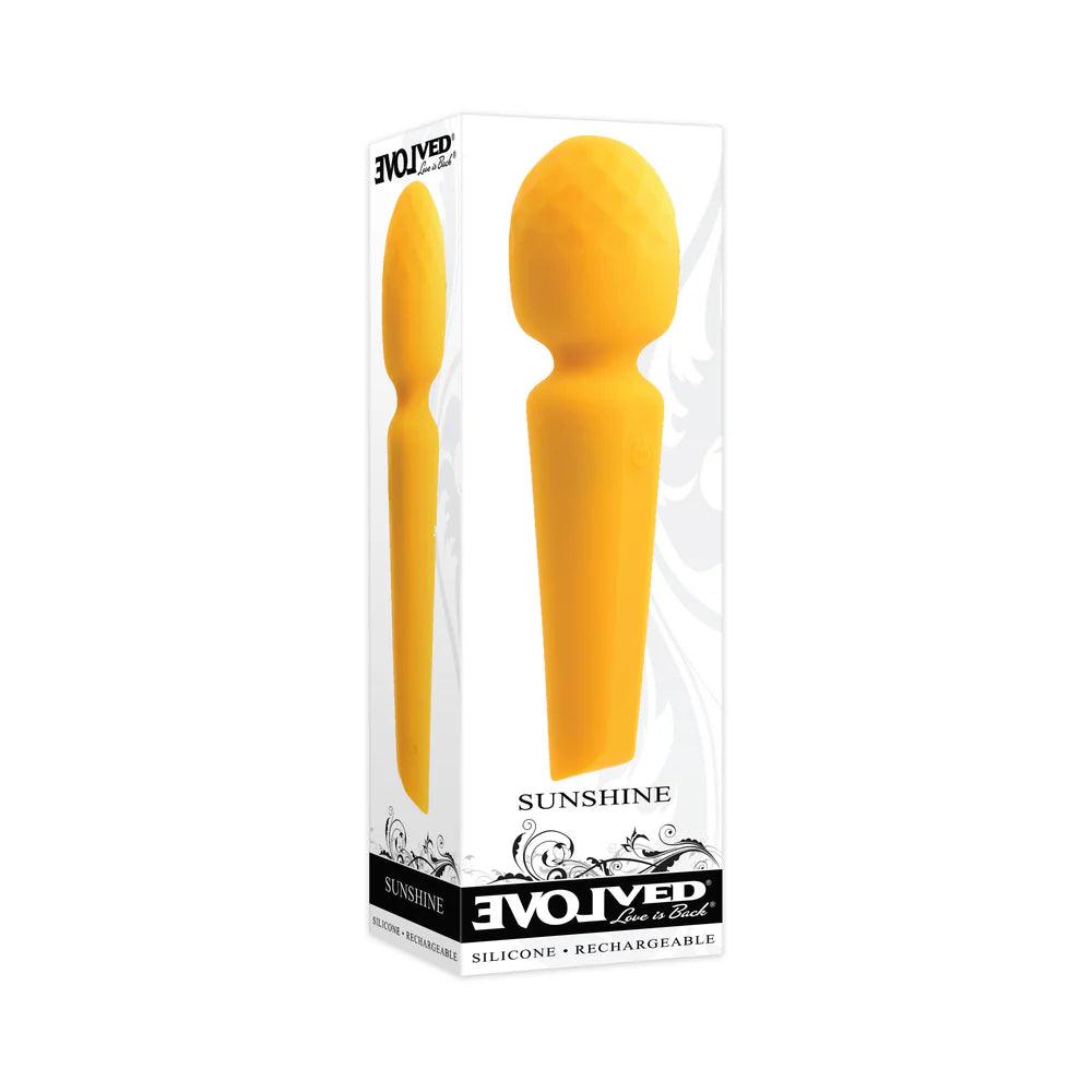 Evolved Sunshine Rechargeable Silicone Wand Vibrator - Buy At Luxury Toy X - Free 3-Day Shipping