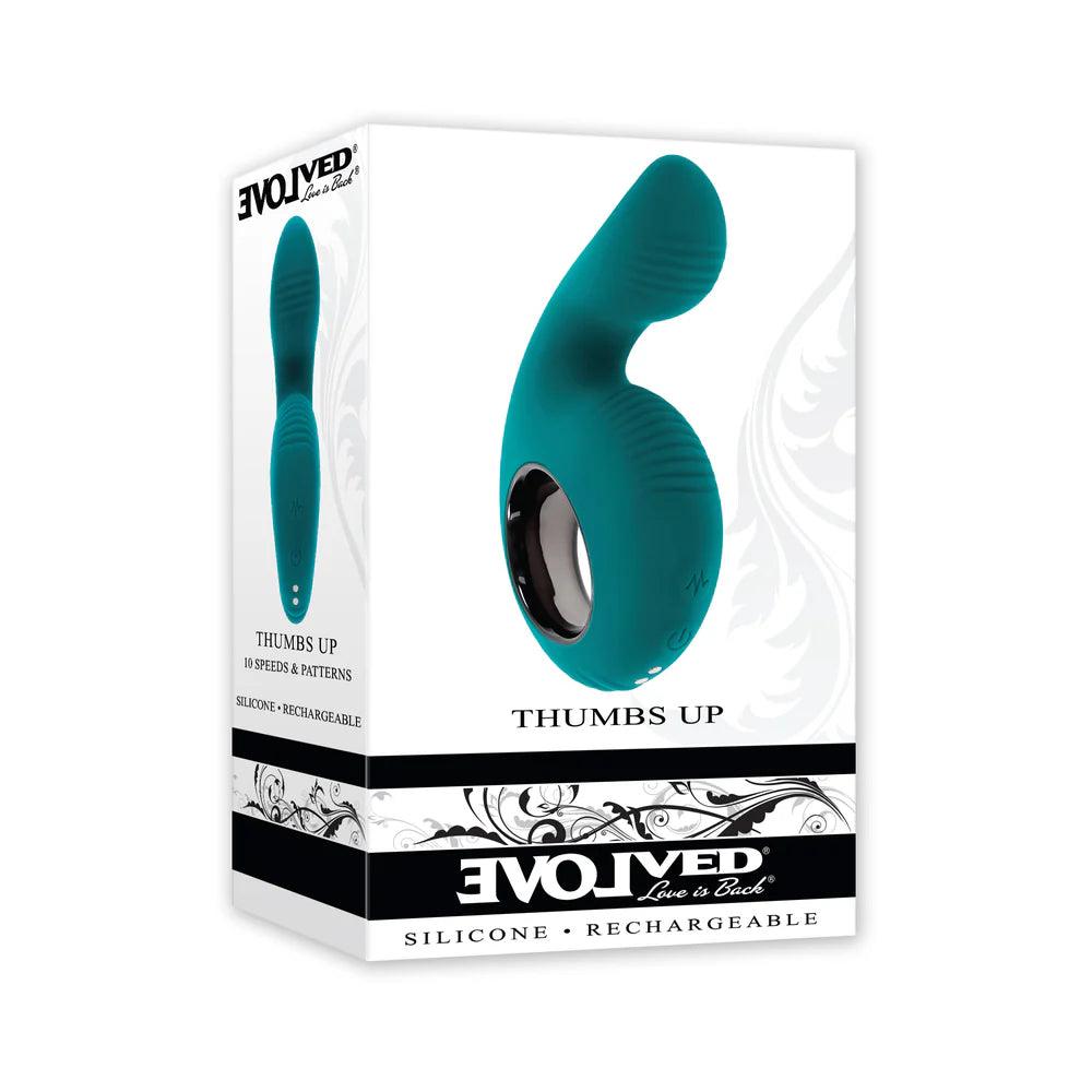 Evolved Thumbs Up Rechargeable Silicone Vibrator - Buy At Luxury Toy X - Free 3-Day Shipping