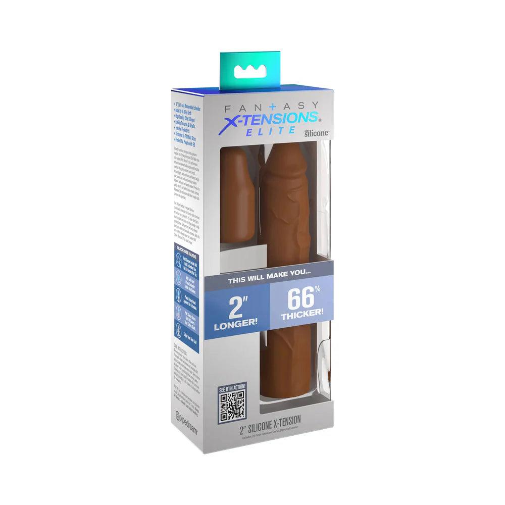 Fantasy X-tensions Elite 8 in. Silicone Sleeve with 2 in. Extender - Buy At Luxury Toy X - Free 3-Day Shipping