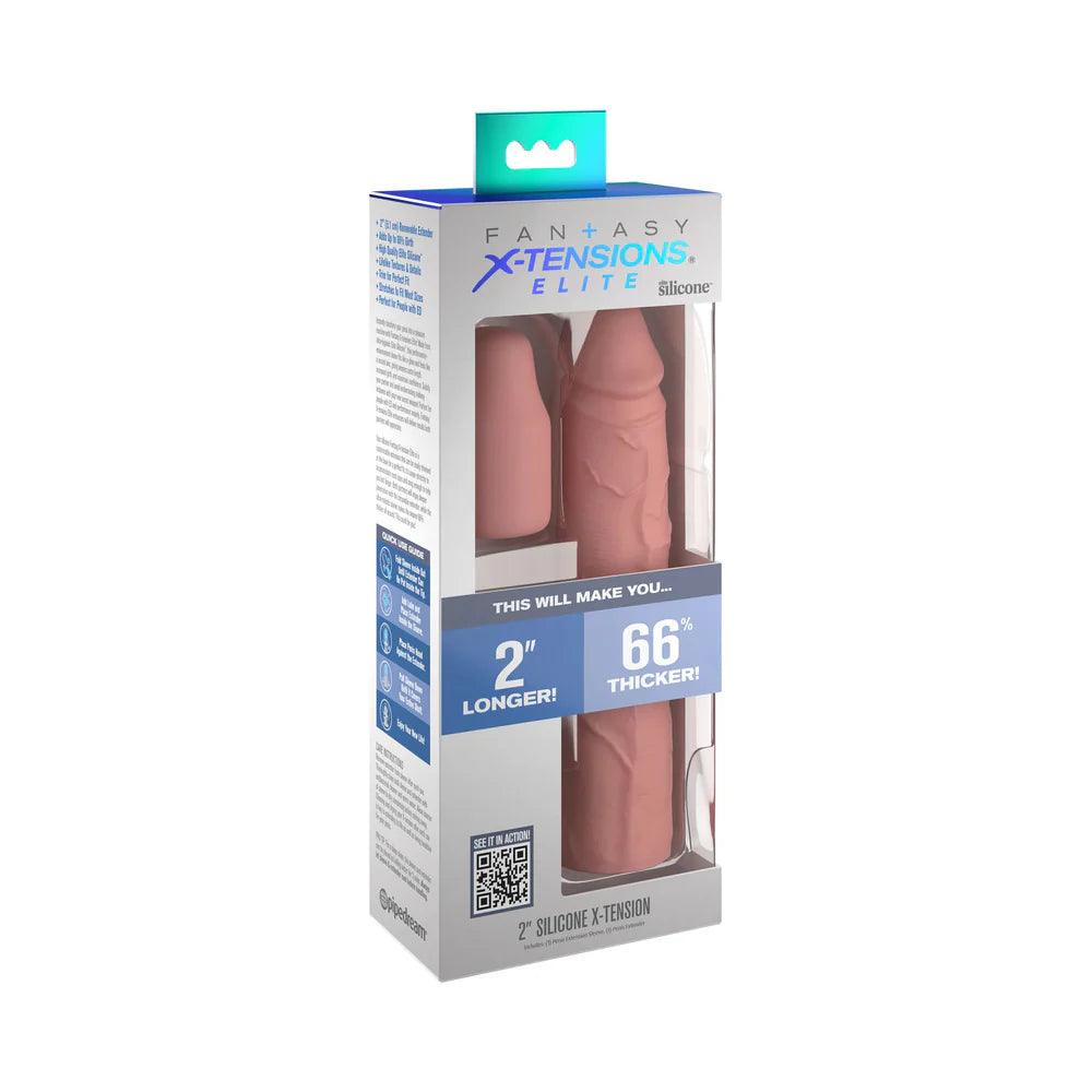 Fantasy X-tensions Elite 8 in. Silicone Sleeve with 2 in. Extender - Buy At Luxury Toy X - Free 3-Day Shipping