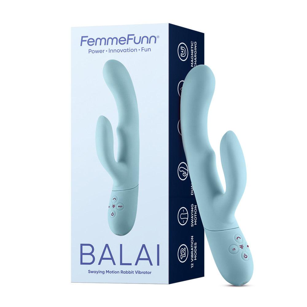 FemmeFunn Balai Rechargeable Silicone Swaying Motion Dual Stimulation Vibrator - Buy At Luxury Toy X - Free 3-Day Shipping