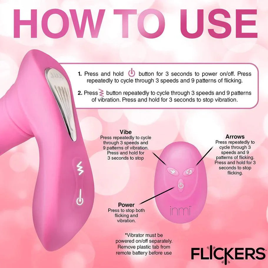 Flickers G-Flick Flicking G-Spot Rechargeable Silicone Vibrator with Remote - Buy At Luxury Toy X - Free 3-Day Shipping