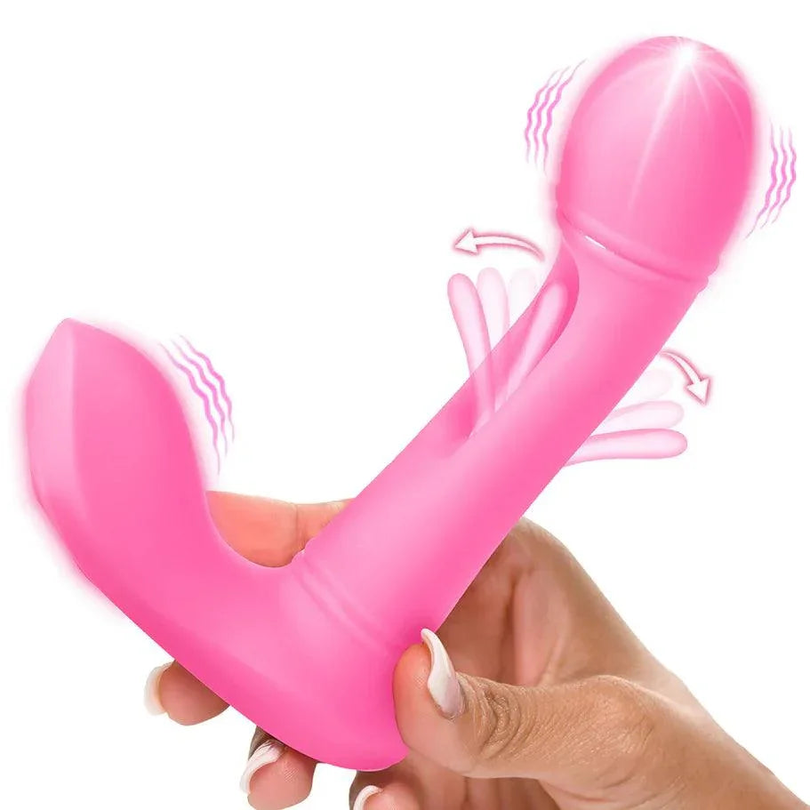 Flickers G-Flick Flicking G-Spot Rechargeable Silicone Vibrator with Remote - Buy At Luxury Toy X - Free 3-Day Shipping