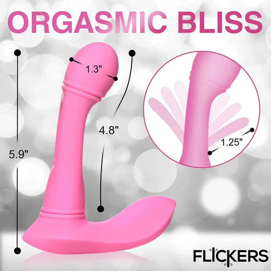 Flickers G-Flick Flicking G-Spot Rechargeable Silicone Vibrator with Remote - Buy At Luxury Toy X - Free 3-Day Shipping