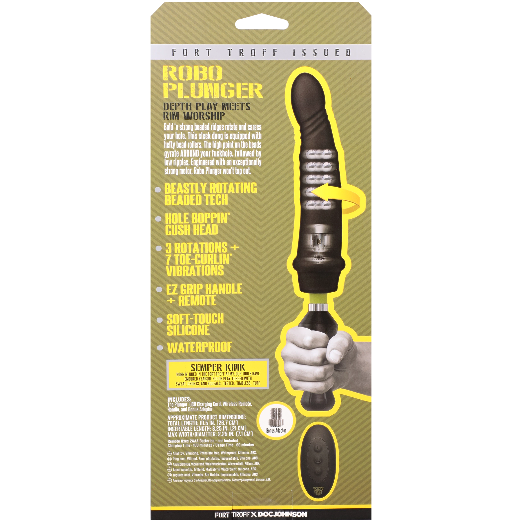 Fort Troff Robo Plunger - Packaged Image (Rear Facing)