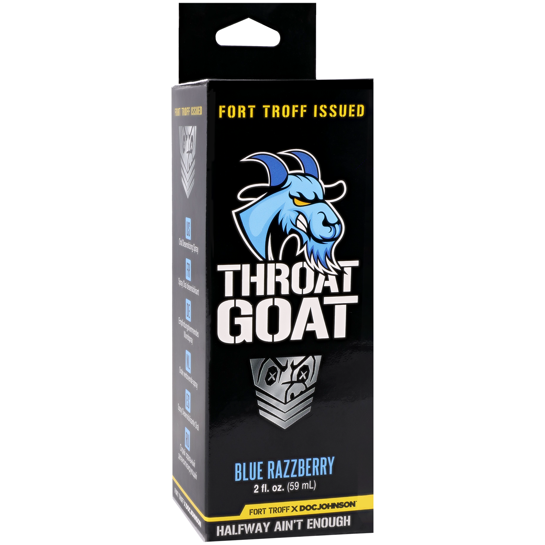 Fort Troff Throat Goat - Blue Razzberry - 2 fl. oz. - Main Packaging Image