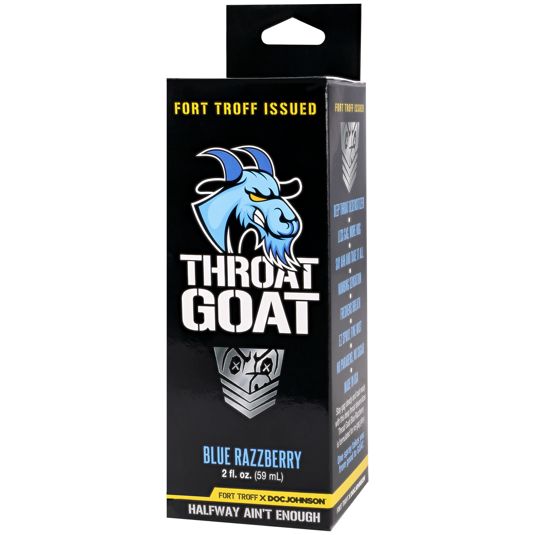 Fort Troff Throat Goat - Blue Razzberry - 2 fl. oz. - Additional Packaging Images 1