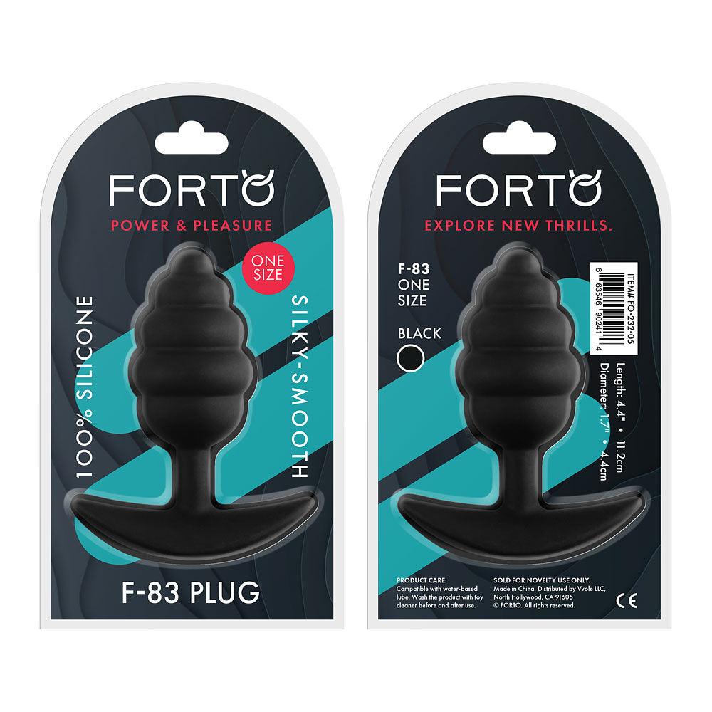 Forto F-83 Spiral Silicone Anal Plug - Buy At Luxury Toy X - Free 3-Day Shipping