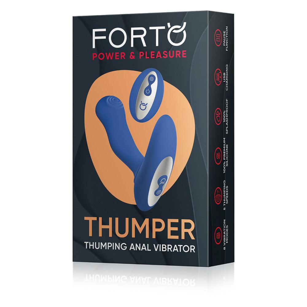 Forto Thumper Rechargeable Remote-Controlled Silicone Thumping Anal Vibrator - Buy At Luxury Toy X - Free 3-Day Shipping