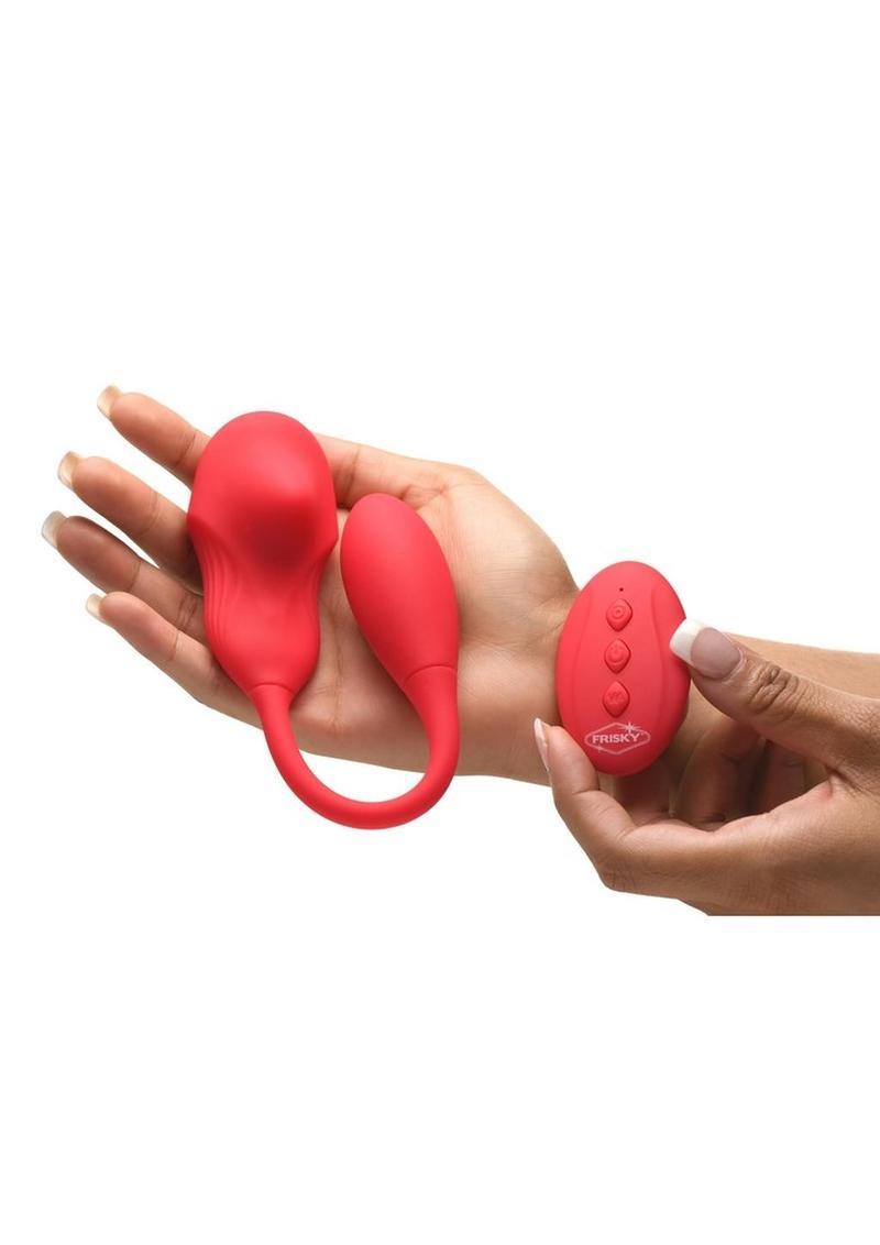 Frisky Double Love Connection Rechargeable Silicone Panty Vibe with Remote Control - Buy At Luxury Toy X - Free 3-Day Shipping