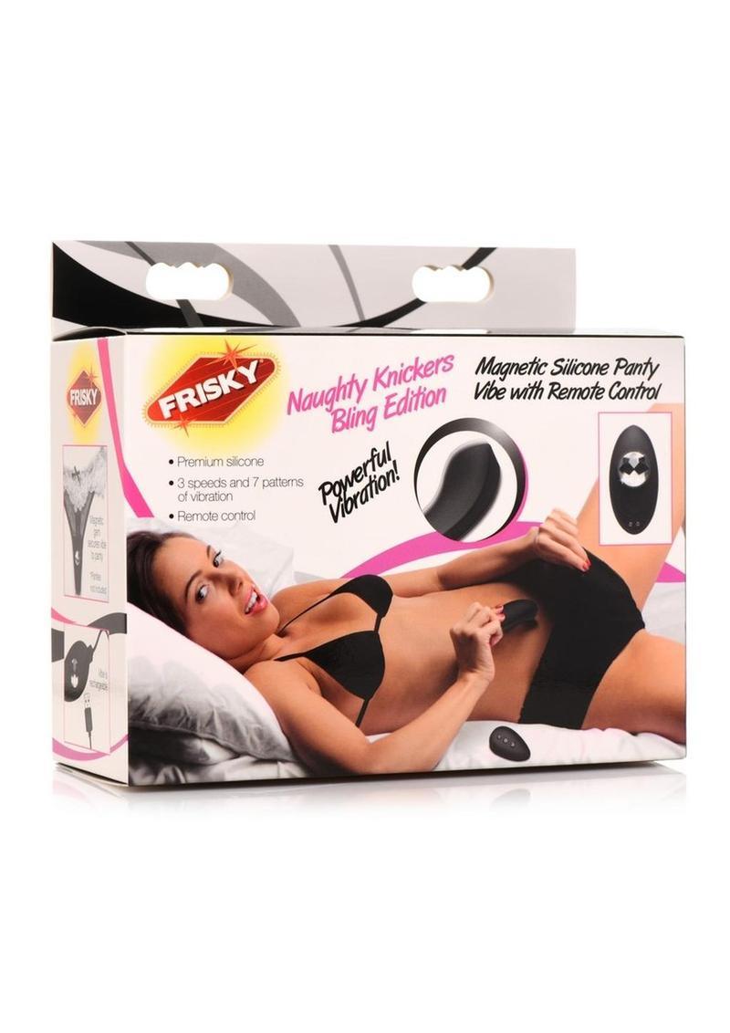 Frisky Naughty Knickers Bling Edition Silicone Panty Vibe with Remote Control - Buy At Luxury Toy X - Free 3-Day Shipping