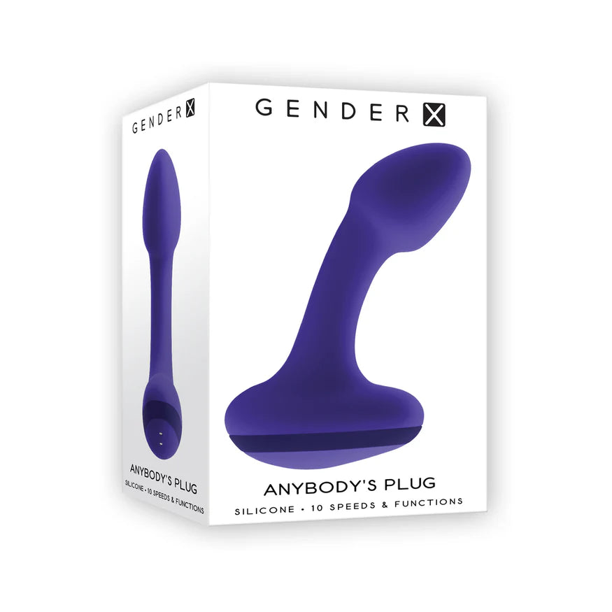 Gender X Anybody's Plug Rechargeable Silicone Vibrating Butt Plug - Buy At Luxury Toy X - Free 3-Day Shipping