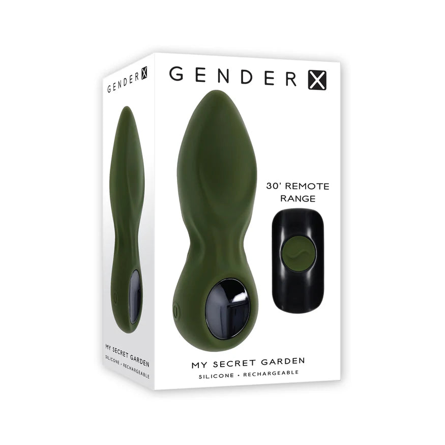 Gender X My Secret Garden Rechargeable Silicone Anal Plug with Remote Control - Buy At Luxury Toy X - Free 3-Day Shipping