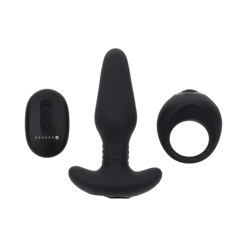 Gender X Teamwork Rechargeable Silicone Anal Plug with Remote Control - Buy At Luxury Toy X - Free 3-Day Shipping